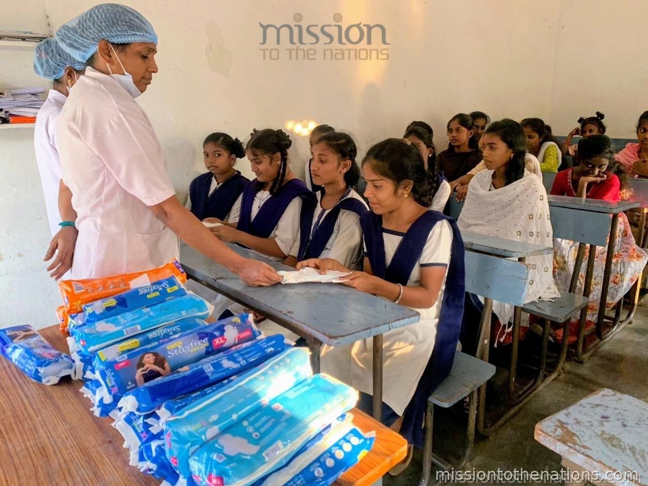 Health awareness session — MTN nurses at a partner school