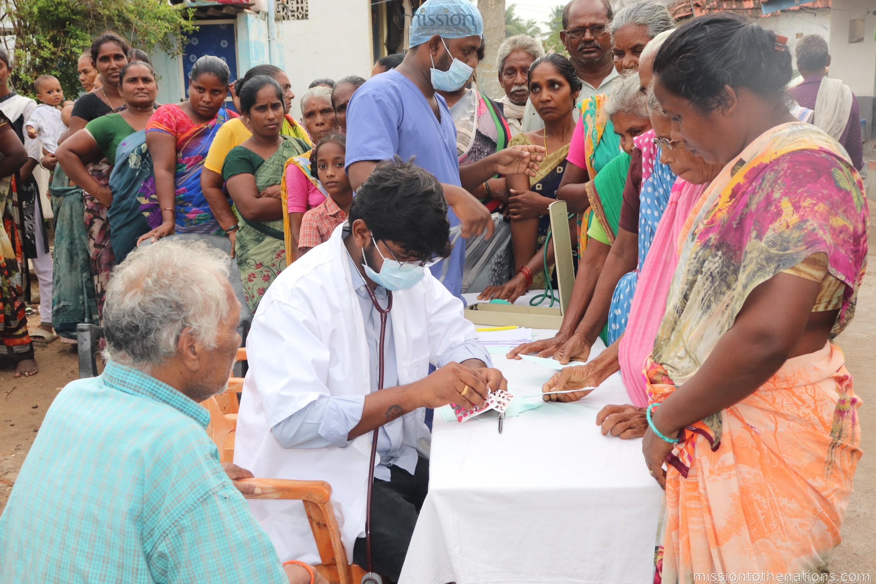 Mobile health camp — rural community