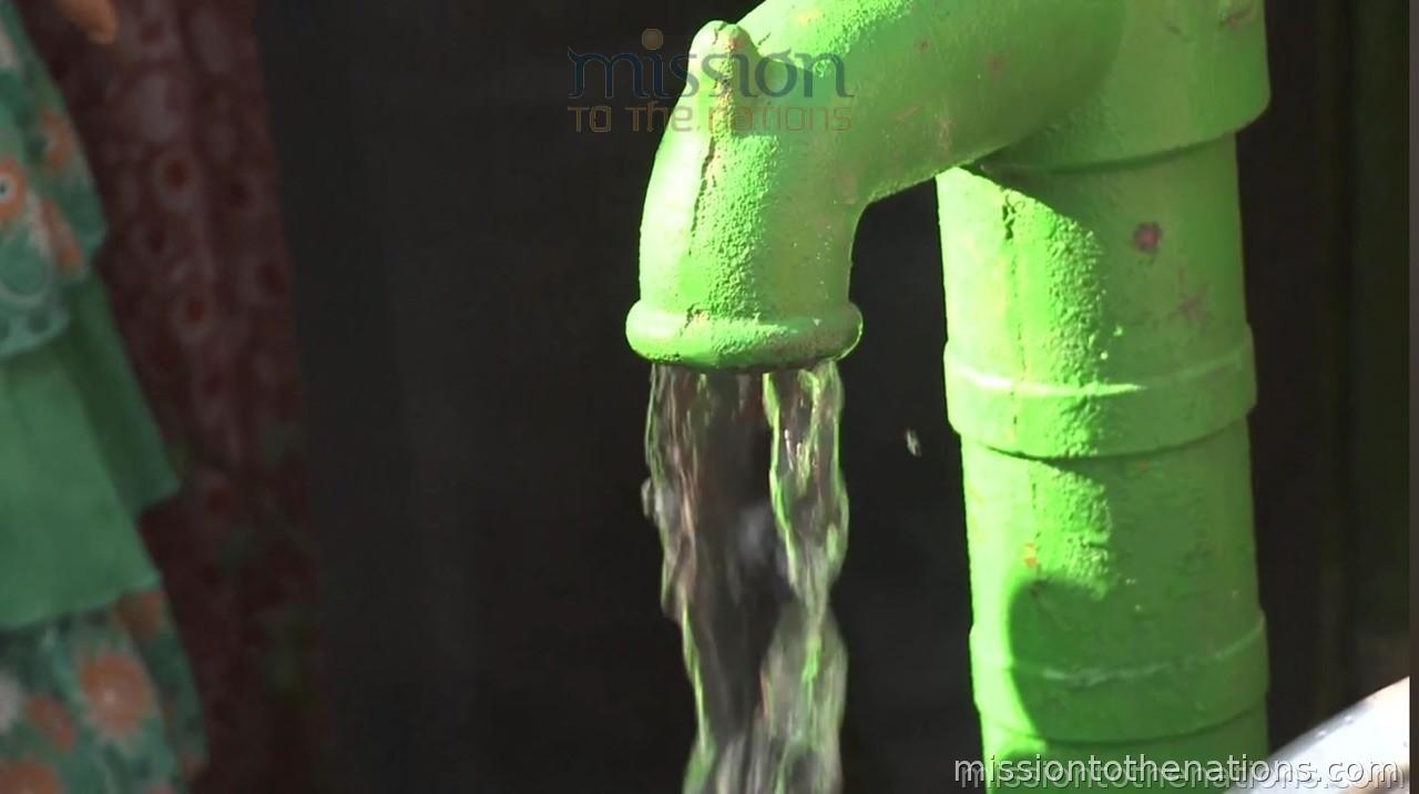 Village borewell — clean water for the community