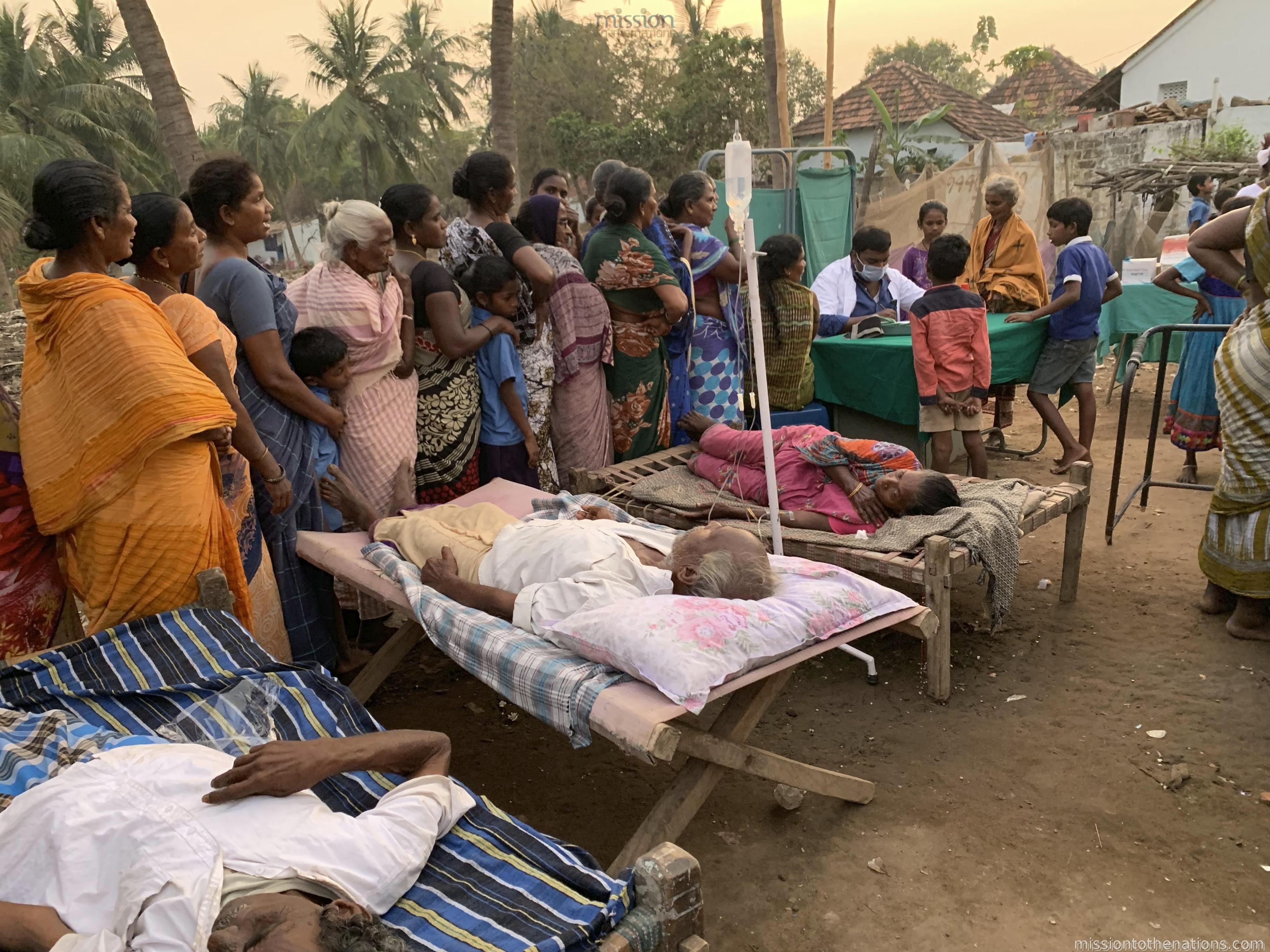 MTN mobile health camp in a rural community