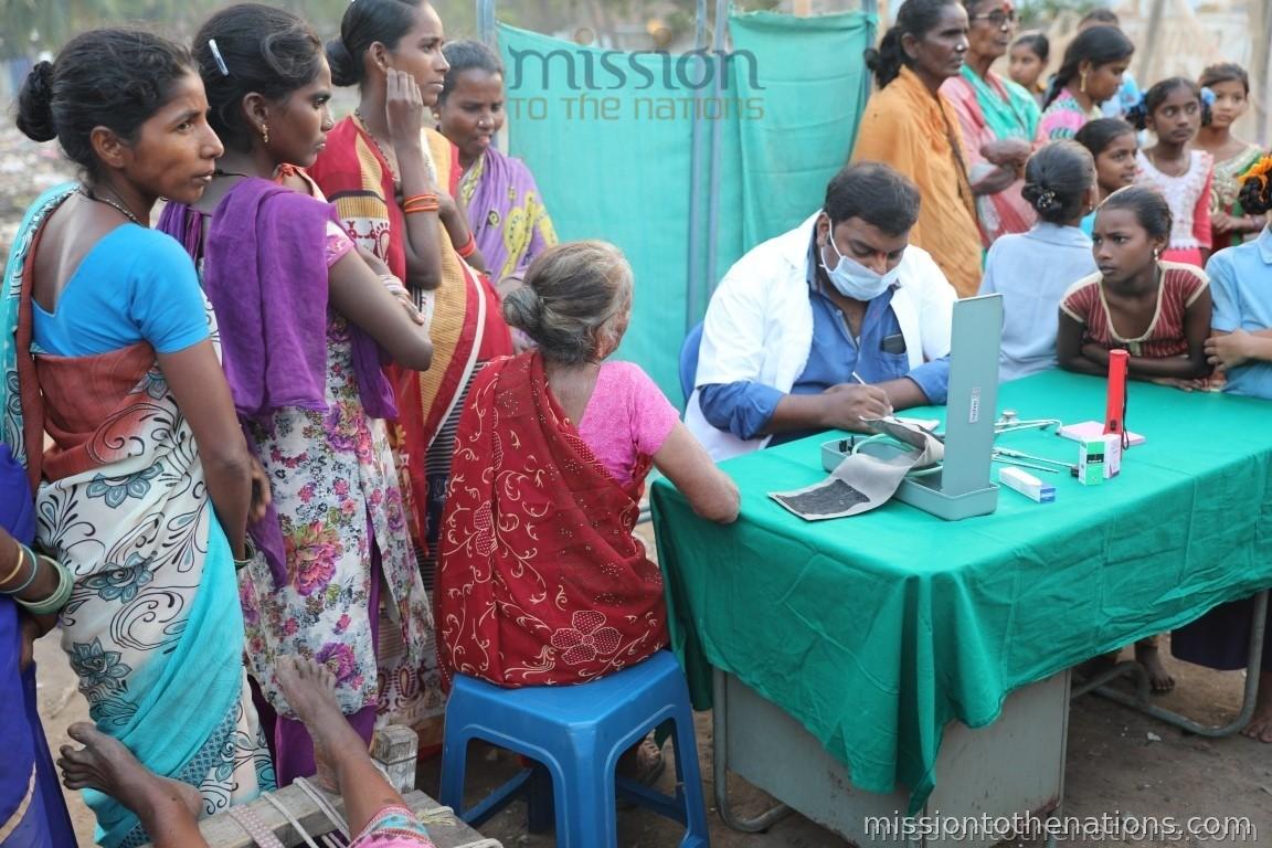 MTN mobile clinic at a rural village