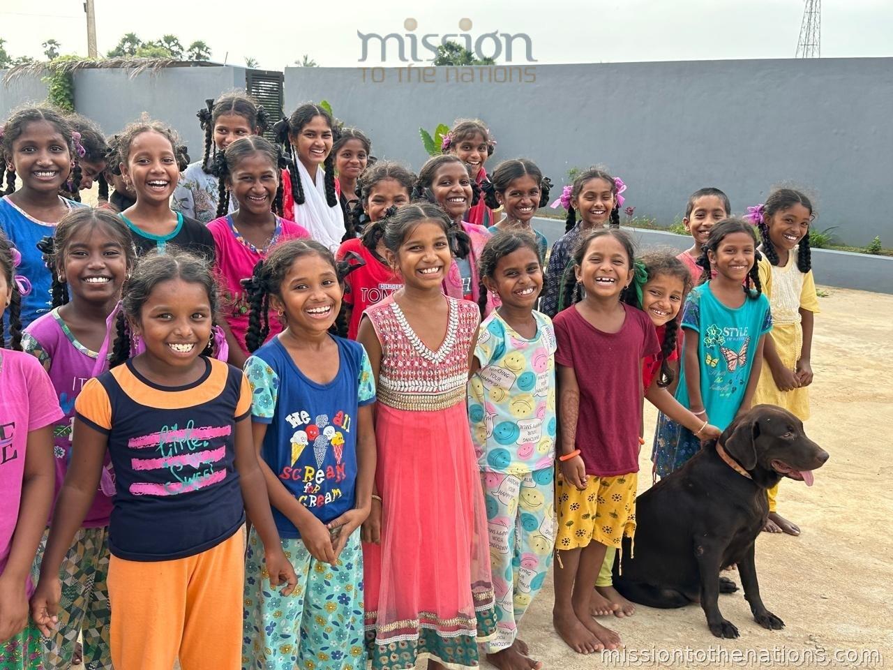 Girls relaxed and at home at MTN's residential children's home
