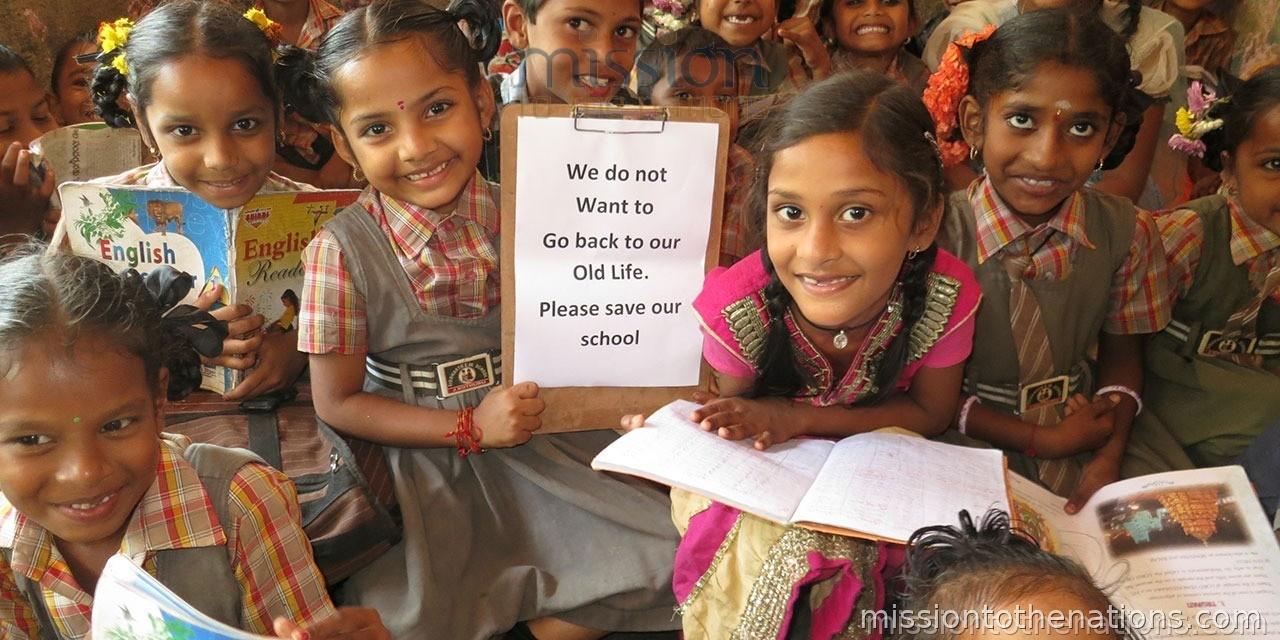 Children in MTN school